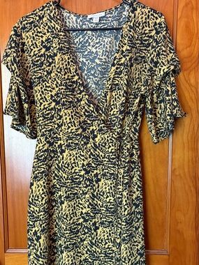 Topshop | Dresses | Top Shop Brown Polka Dot Double Slit Dress Nwt |  Poshmark